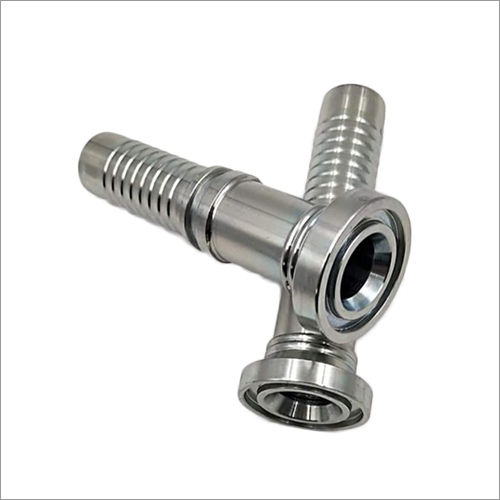 Silver Hydraulic Hose Fitting