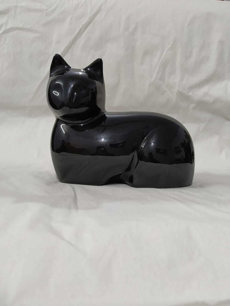 Anthrecite Grey Cat Pet Urn Funeral Supplies