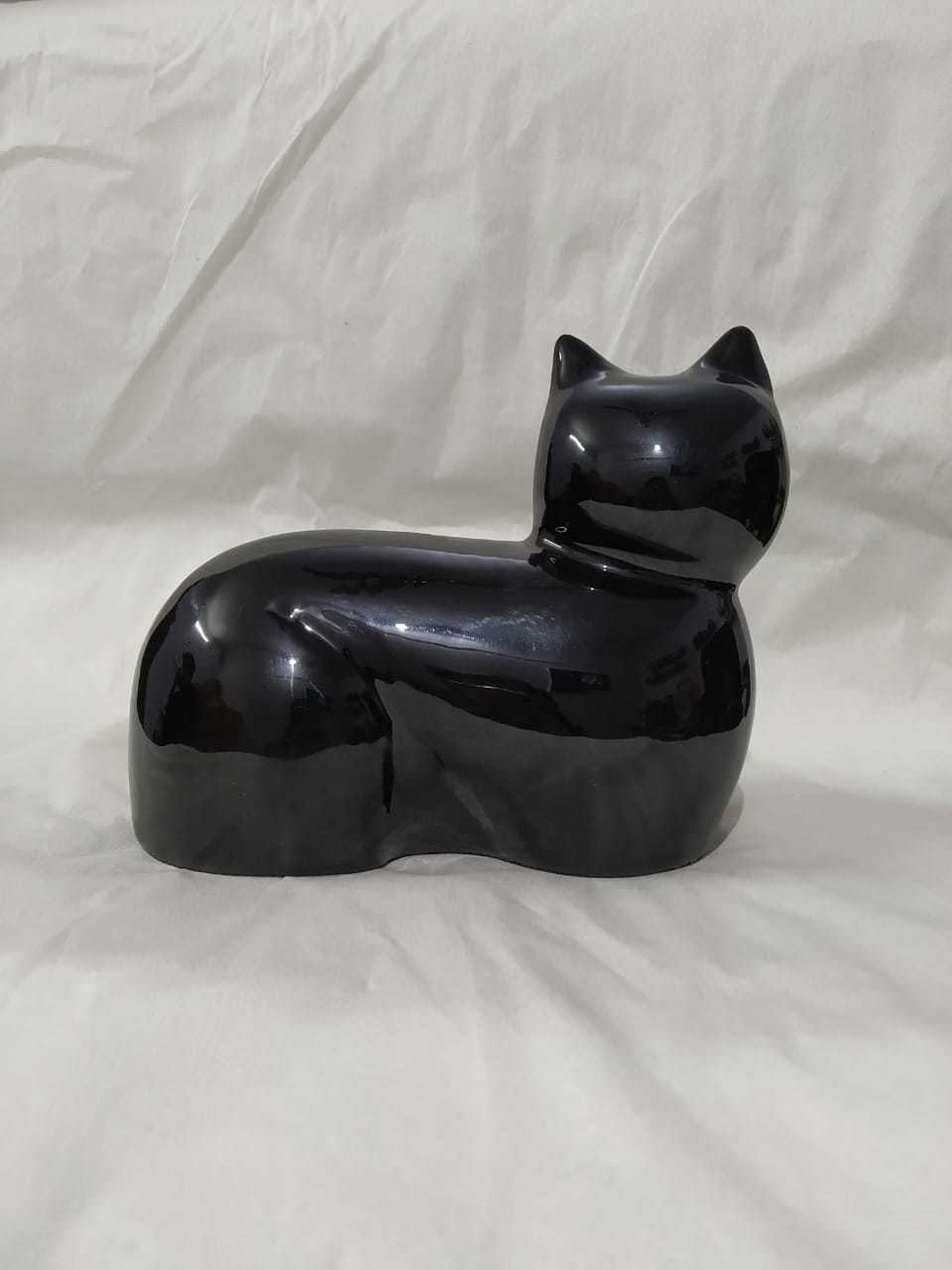 Anthrecite Grey Cat Pet Urn Funeral Supplies