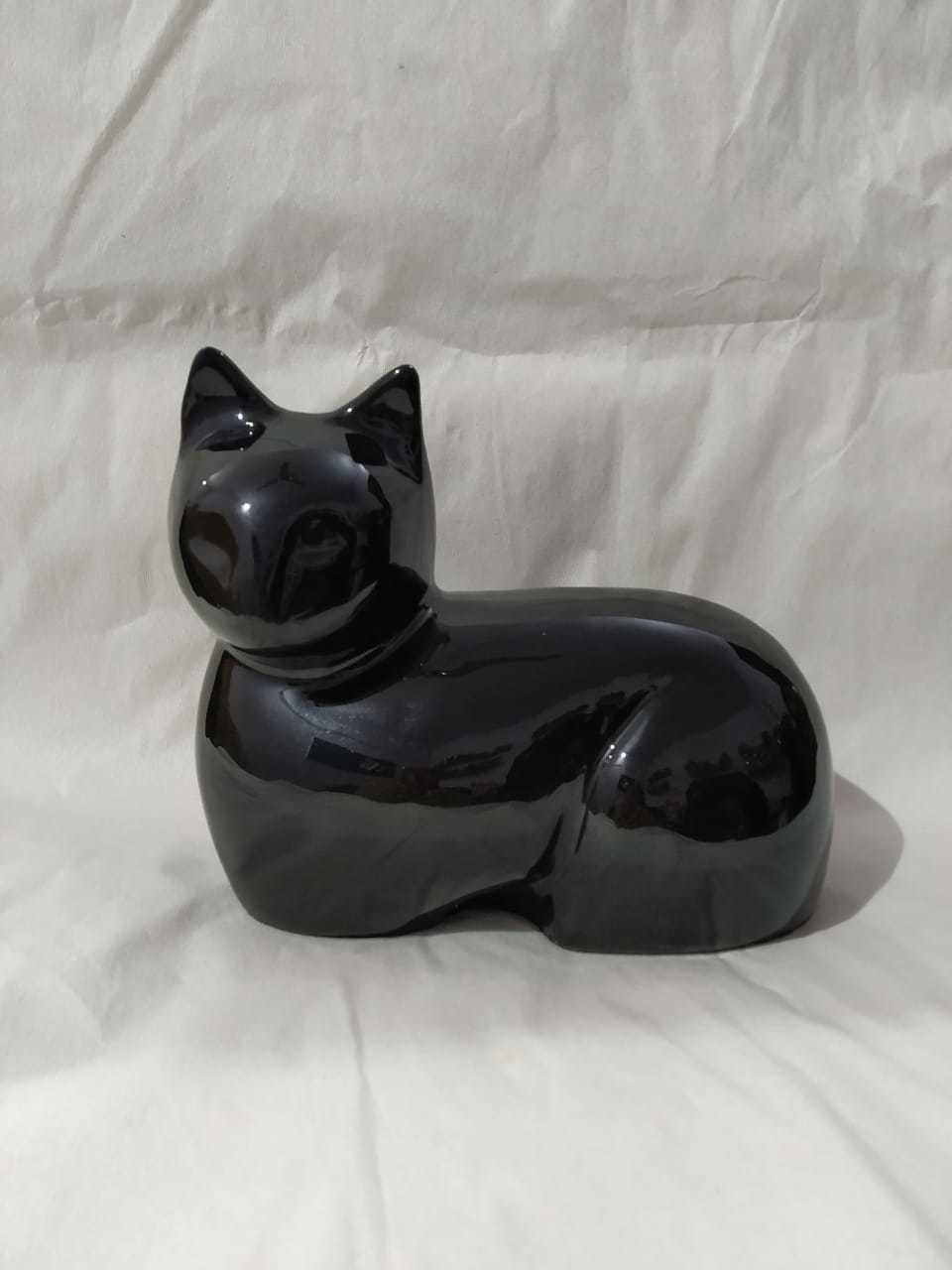 Anthrecite Grey Cat Pet Urn Funeral Supplies