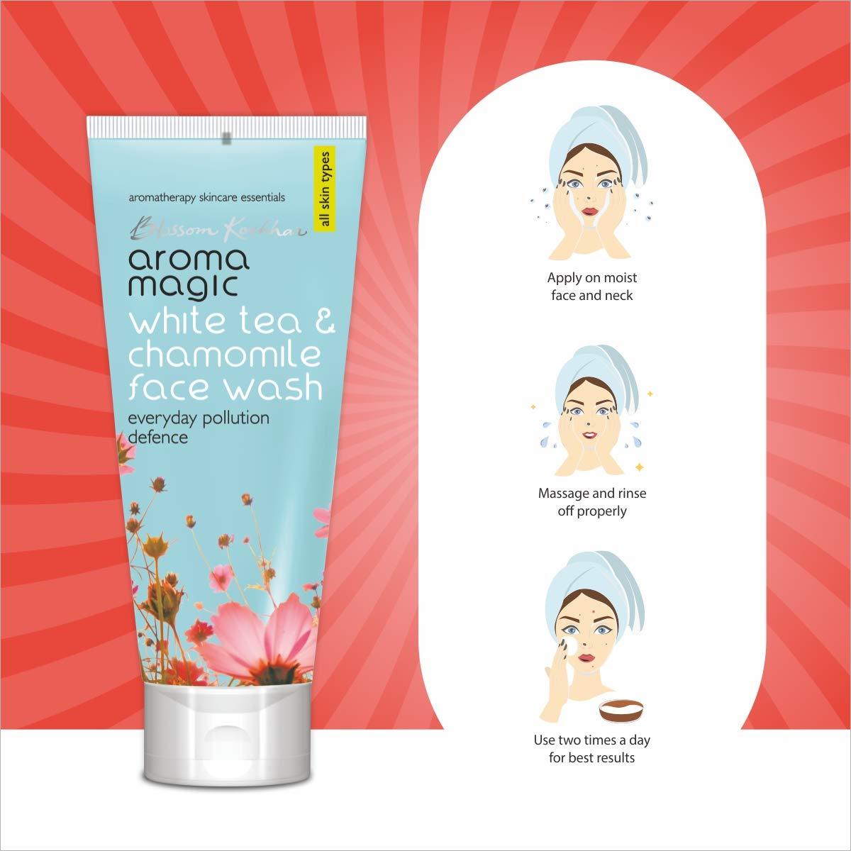Aroma Magic White Tea And Chamomile Face Wash - 100ml Age Group: Adults