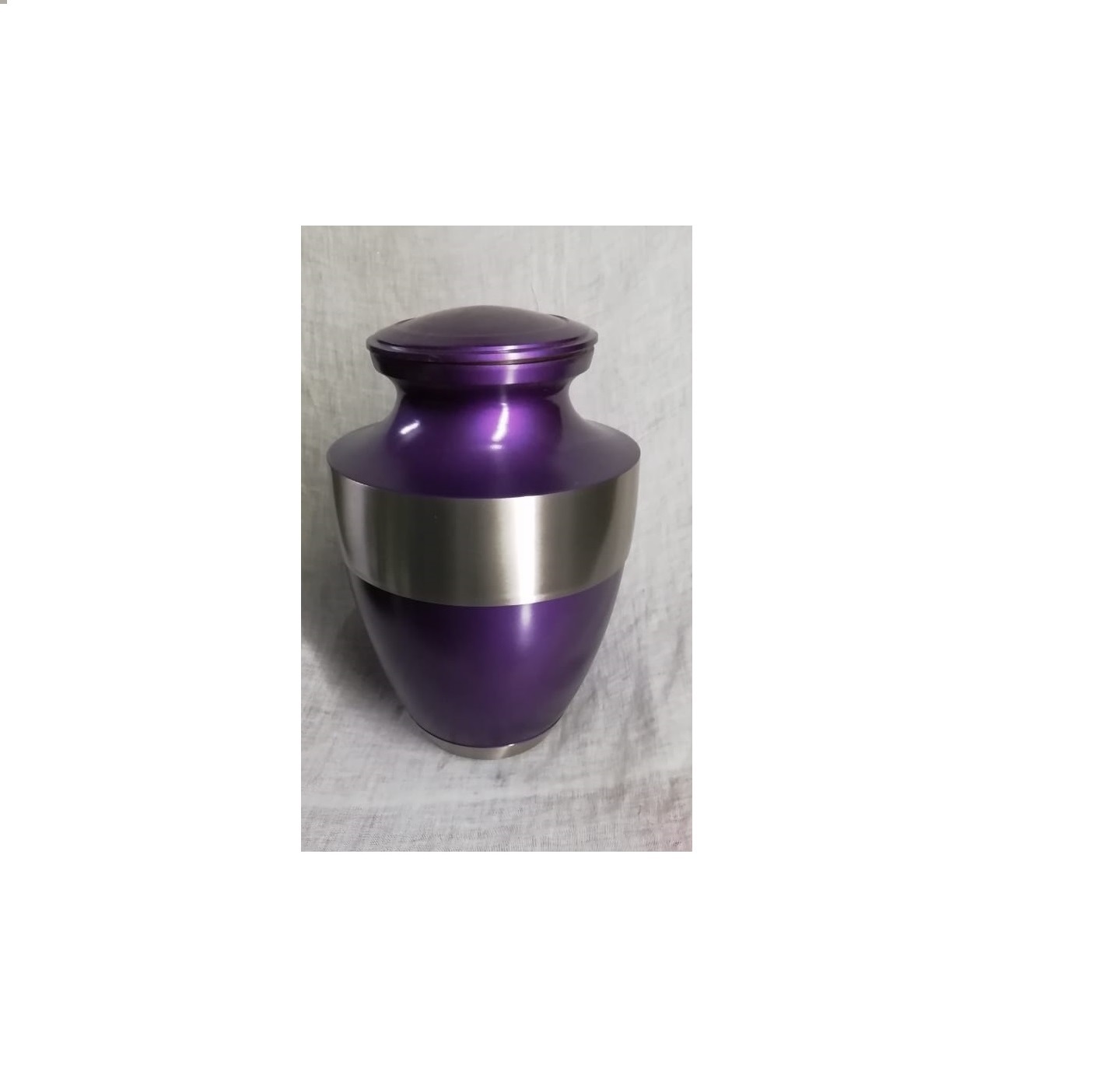 Aluminium Chocolate Brown With Side Design Urn Funeral Supplies