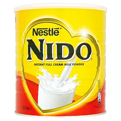 Nido Milk Powder - Tinplate, 400g Tin x24, 900g Tin x12, 1800g Tin x6, 2500g Tin x6 | Instant Full Cream, Nutritional, Convenient, Versatile, 18-Month Shelf Life