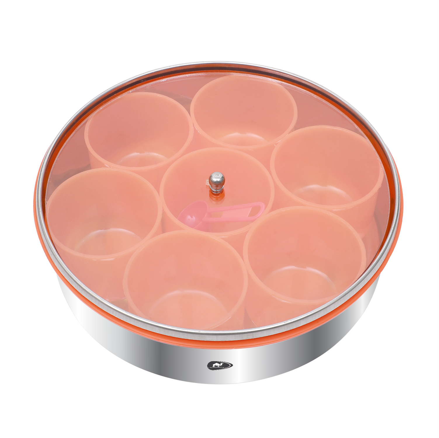 Spice Container - Stainless Steel With See Through Lid | Rust Proof, Hygienic, Attractive Belly Shape