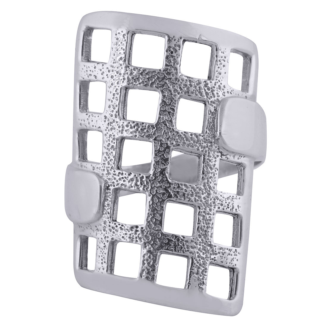 Gorgeous Jali Cut Out Plain 925 Sterling Solid Silver Handmade Ring Gender: Women