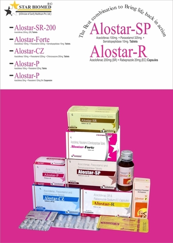 एसिक्लोफेनाक 200mg + रैबिप्राजोल 20mg कैप