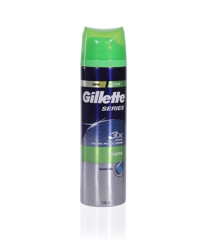 Gillette Men Series Sensitive Skin Shave Gel - 195 g