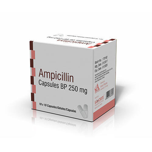 Ampicillin Capsules - 250mg USP | Antibiotic Medicine for Bacterial Infections, Cool and Dry Storage, As Directed by Physician