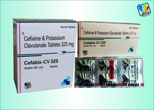 Cefixime And Potassium With Clavulanate Tablet Antibiotic