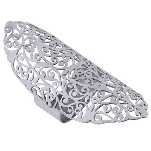 Gorgeous Intrigate Filigree Plain 925 Sterling Solid Silver Handmade Ring Gender: Women