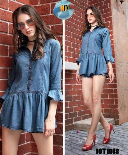 Fancy Denim Top Collection Size: