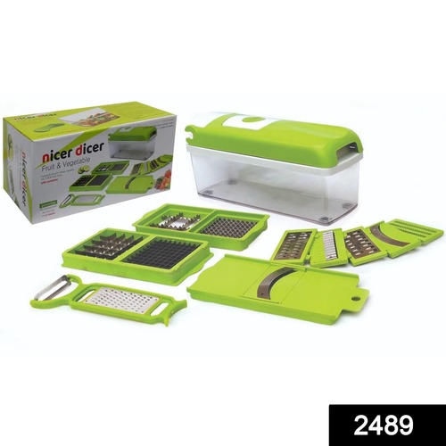 Green 13-In-1 Manual Vegetable Grater