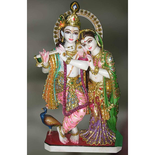 Marble Lord Radha Krishna Statue