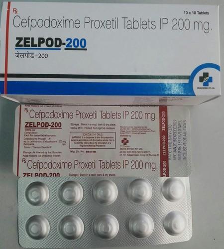 Cepodoxine Tablets - 200mg | Antibiotic Medicine for Oral Continuation Therapy in Clinical and Hospital Settings, Store in Cool and Dry Place