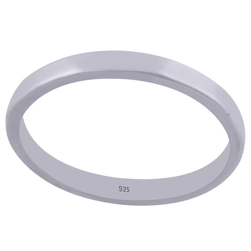 Plain Band 925 Sterling Solid Silver Handmade Ring Gender: Children