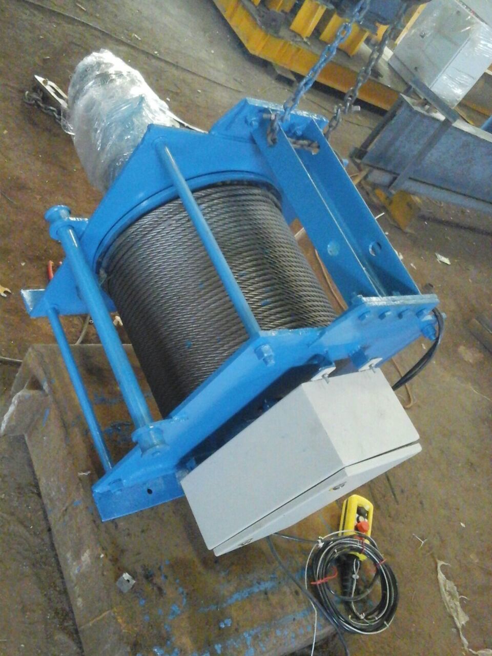 Electric Winch Machine - Color: Blue