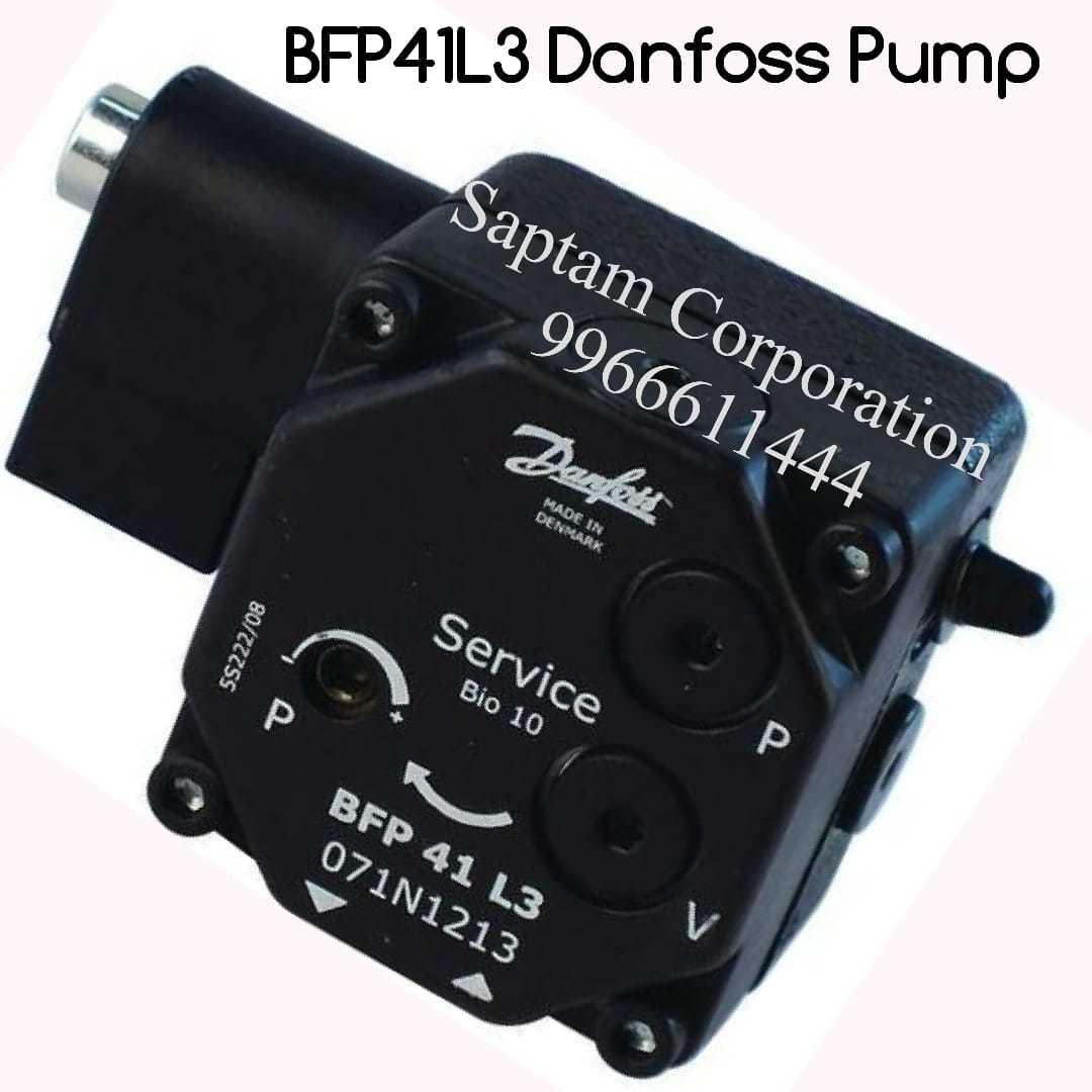 Danfoss Bfp21r3 Fuel Pump - New, Black Finish | Piston Regulator, Shut-off Function, Built-in Filter For Industrial Oil Burners