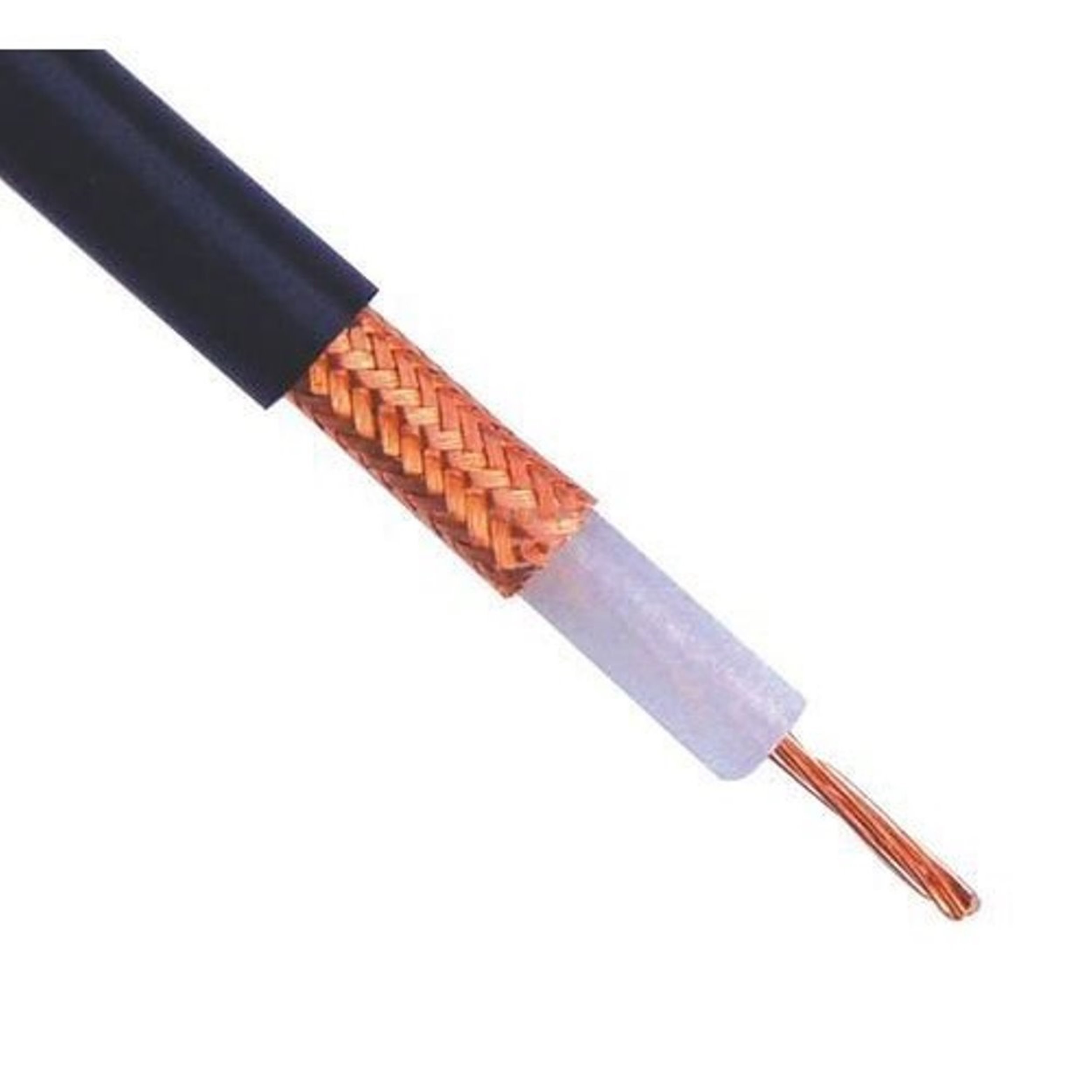 Rg11 Coaxial Cable - Armored Material 7.11mm, Color Black, Conductor Diameter 1.63mm, Indoor/outdoor Insulation, 1 Core, 10 Pairs