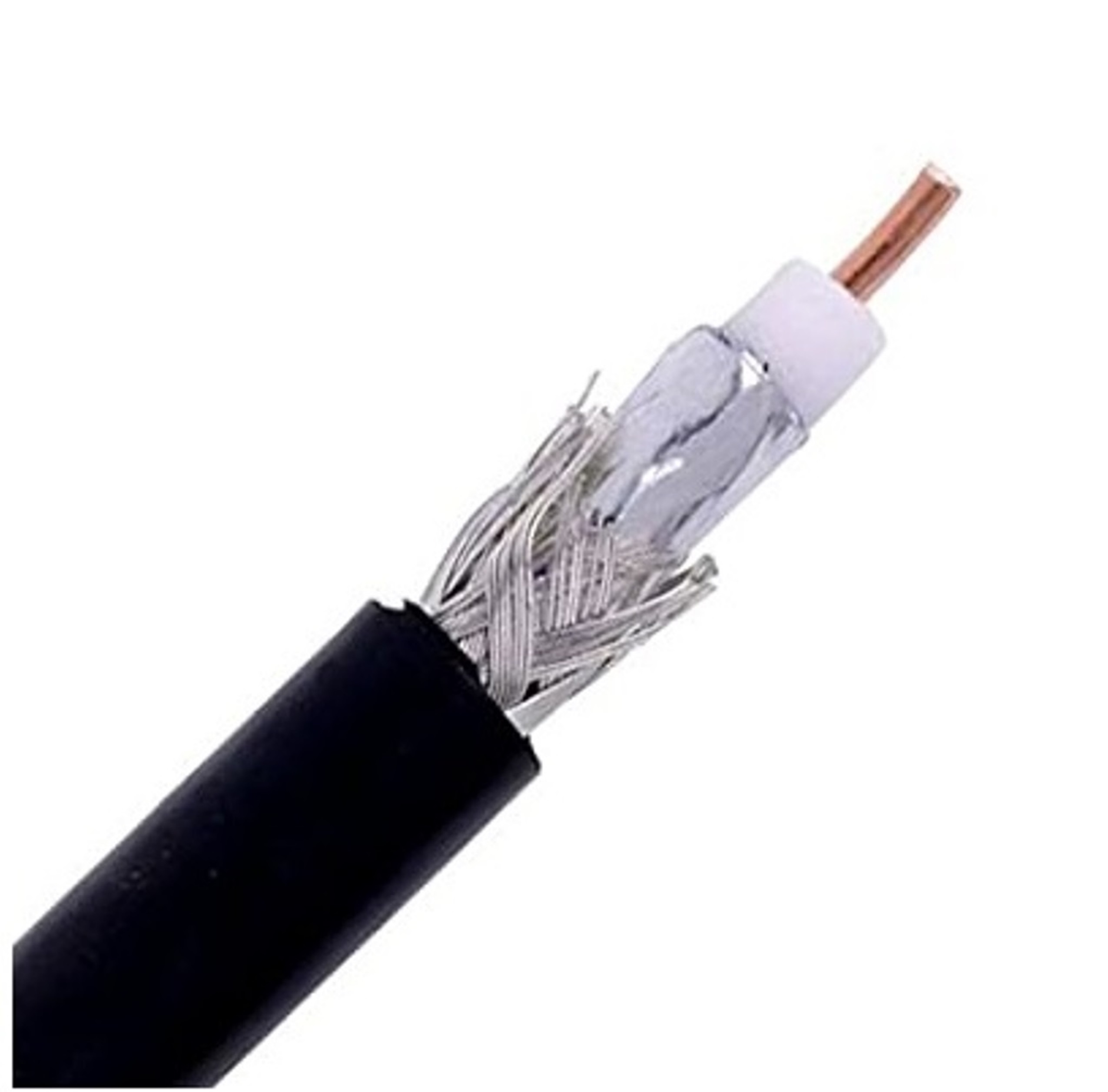 Rg11 Coaxial Cable - Armored Material 7.11mm, Color Black, Conductor Diameter 1.63mm, Indoor/outdoor Insulation, 1 Core, 10 Pairs