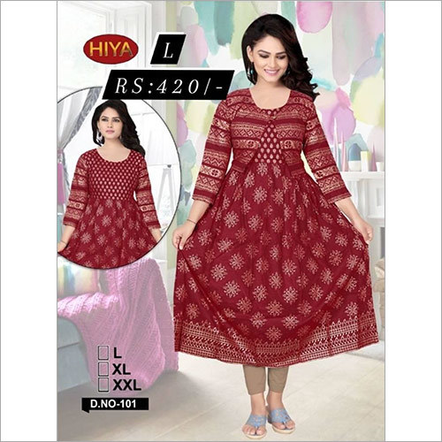 डिजाइनर अनारकली कुर्ती