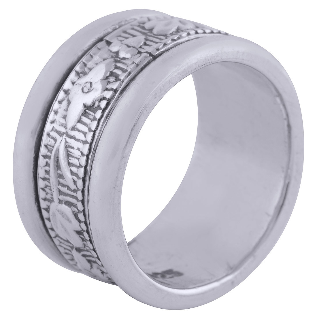Plain Engraved 925 Sterling Silver Handmade Ring - Length: 10 Mm, Thickness: 2 Mm | Solid Silver, Unisex Design, Ideal For Anniversary And Engagement