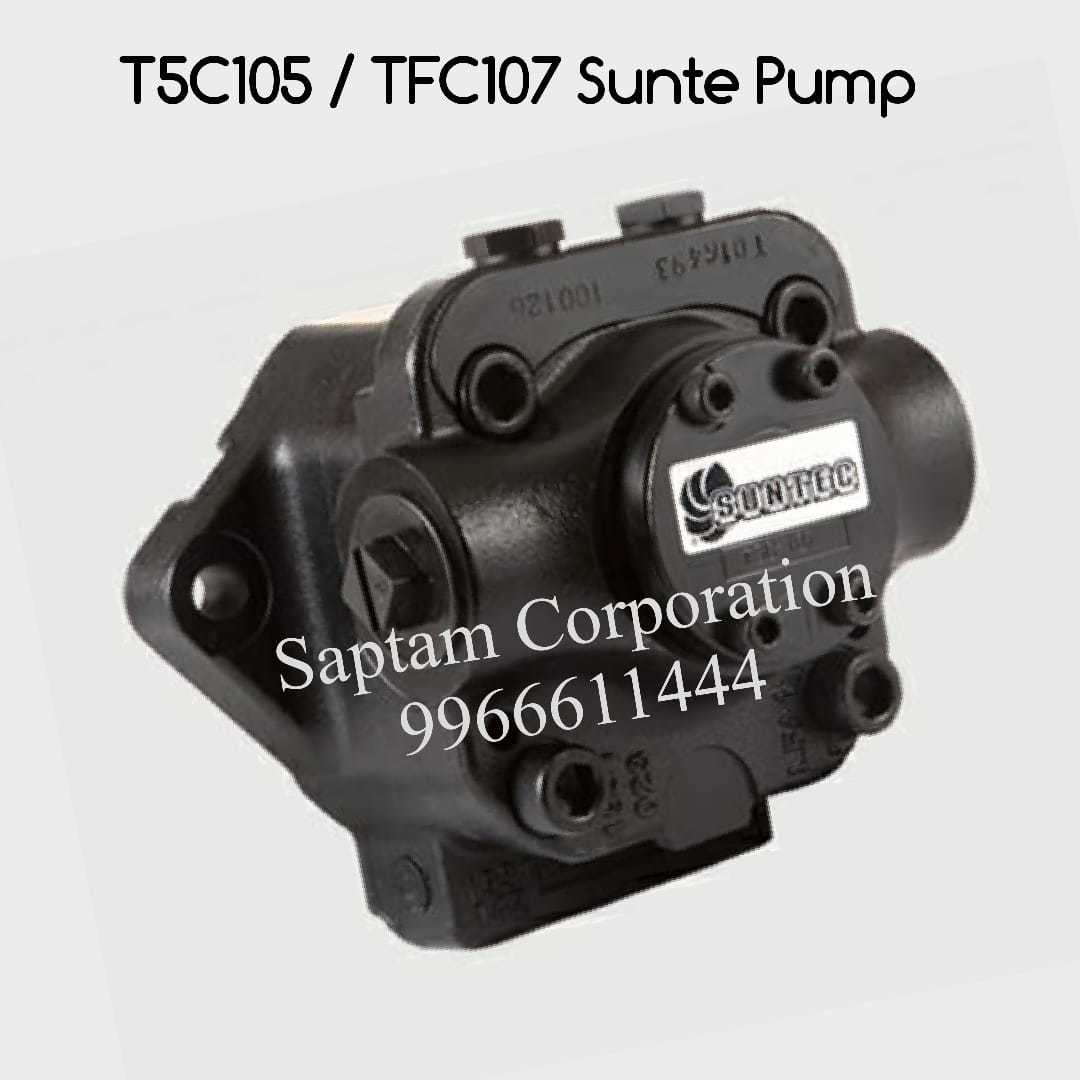 Suntec Oil Pump - T2a107/t2c107/t3a107/t3c107/t5a107 Series | New, Heavy Fuel Oil Compatible, Black Finish, Up To 120â°c