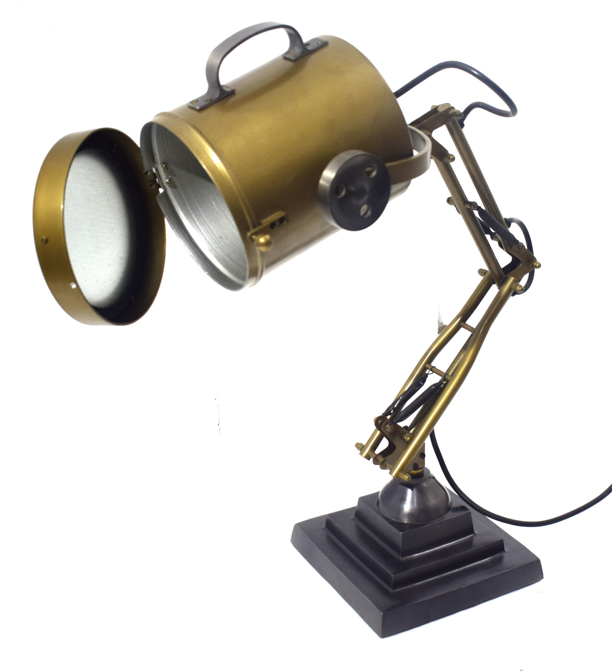 Antique Finish Table Spot Search Light Lamp