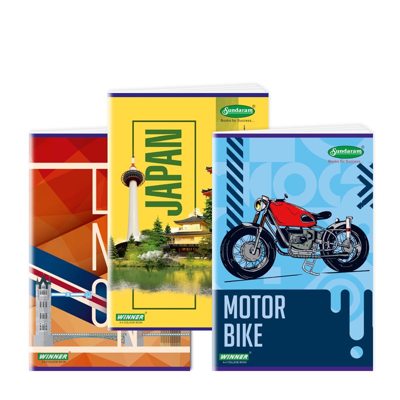 A4 Book 280 Pages Center Pinning