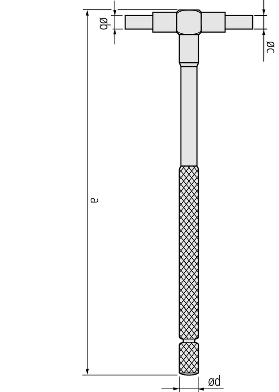 Telescopic Gauge - Stainless Steel, 10-50mm Width | Satin Chrome Finish, Self-centering Mechanism, Constant Spring Force, Knurled Lockscrew