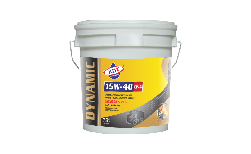 Dynamic 15w40 Diesel Engine Oil - 1 Litre, Golden Color | Excellent Start-up Performance, Improved Fuel Efficiency, Top-up For Cars, Trucks, Buses, And Tractors