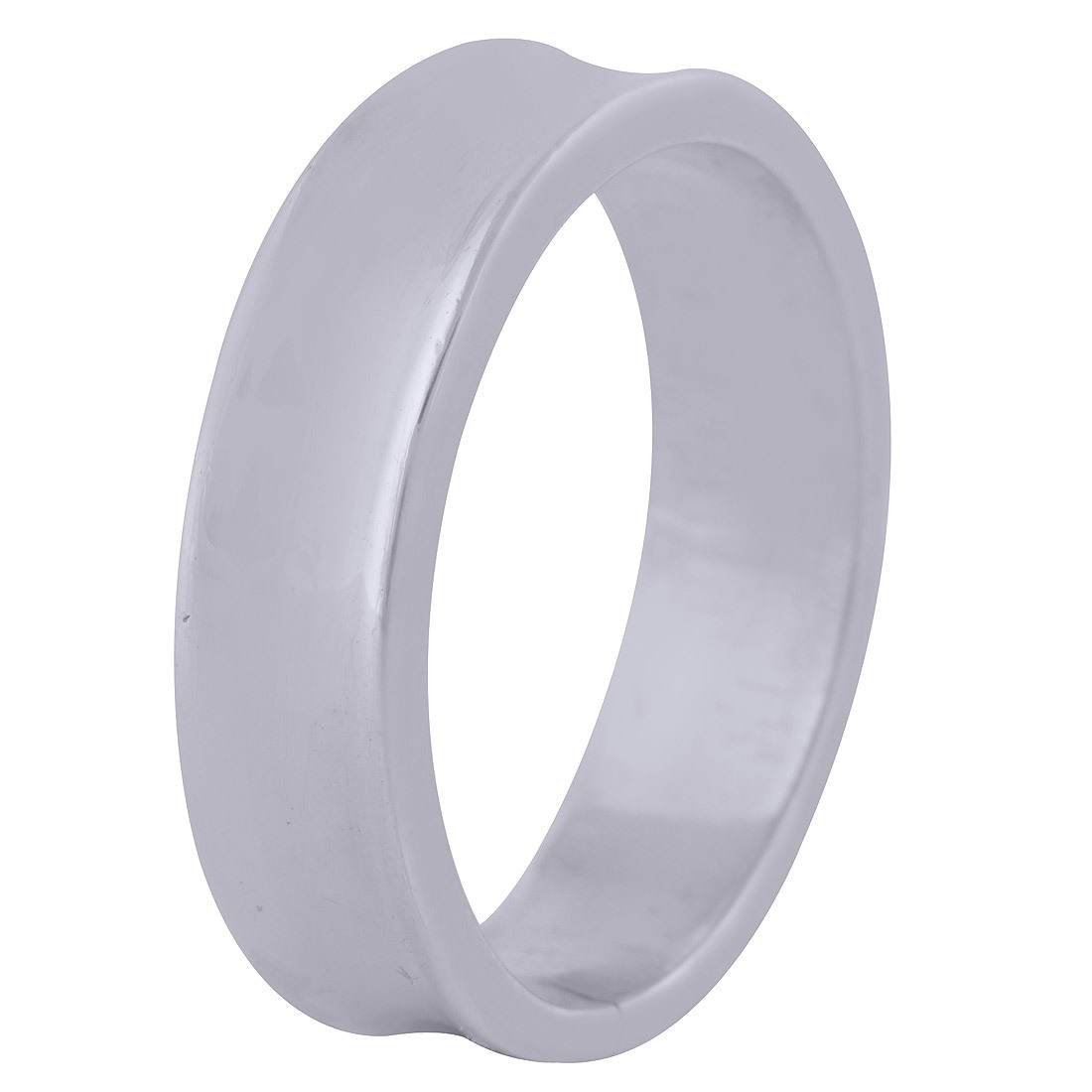 Plain Band 925 Sterling Solid Silver Handmade Ring Size: Length: 5 Mm X Thickness: 1.5 Mm