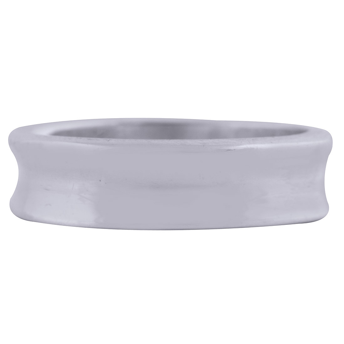 Plain Band 925 Sterling Solid Silver Handmade Ring Size: Length: 5 Mm X Thickness: 1.5 Mm