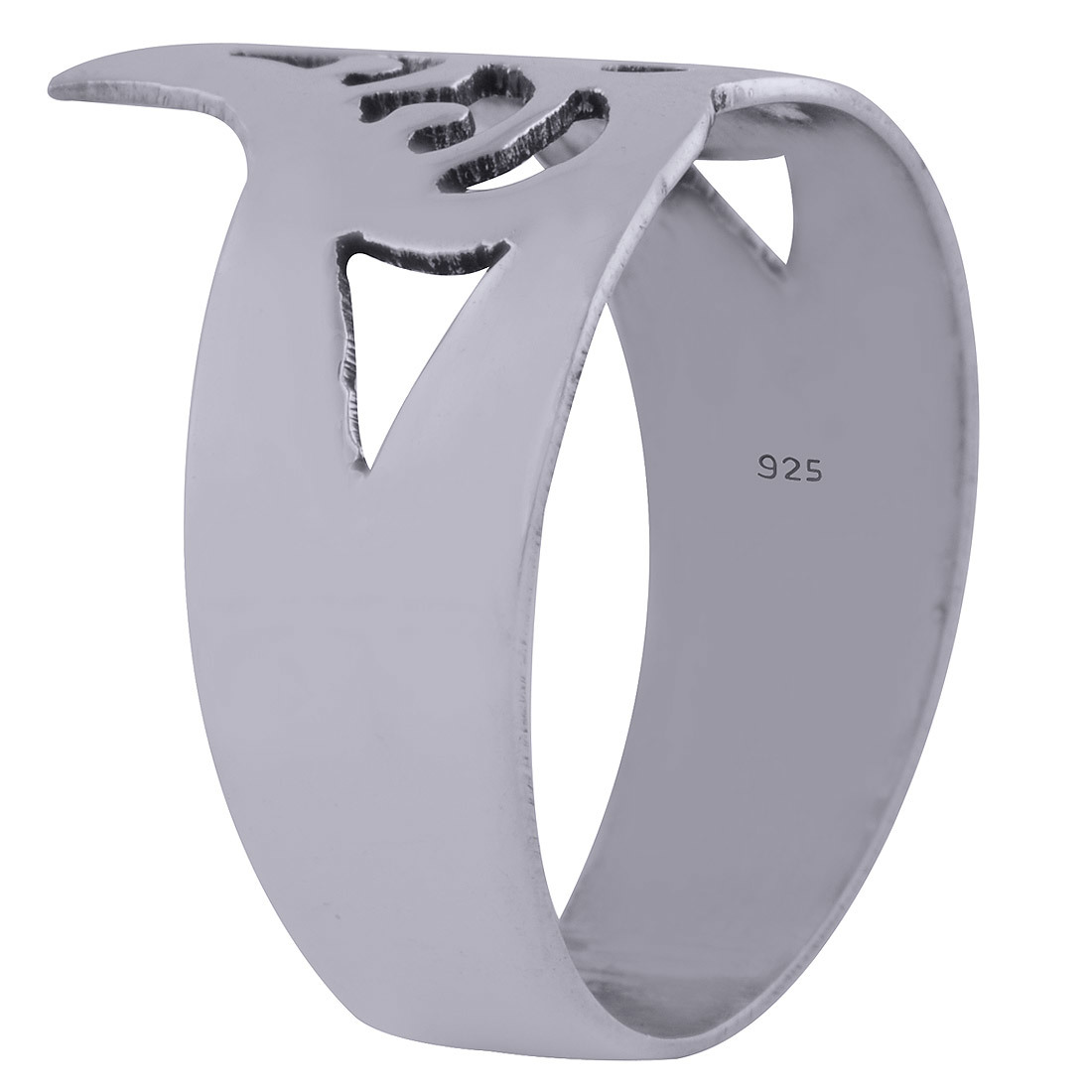 Leaf Plain Handmade Ring - 925 Sterling Silver 14mm Length X 1mm Thickness | Unisex Design For Gifts Parties Weddings Engagements And Anniversaries