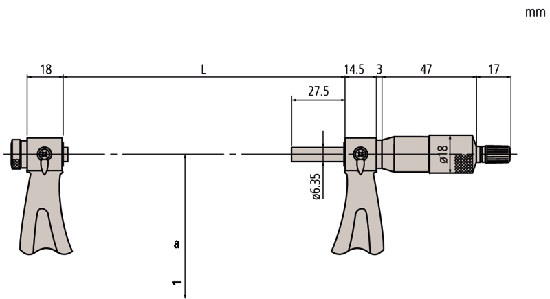 Stainless Steel Screw Thread Micrometer