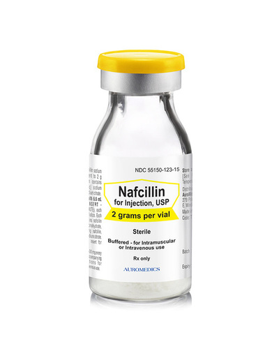 Nafcillin Injection - Liquid Form, Antibiotic Action for Staphylococcal Infections | Suitable for Adults, Children, and Women