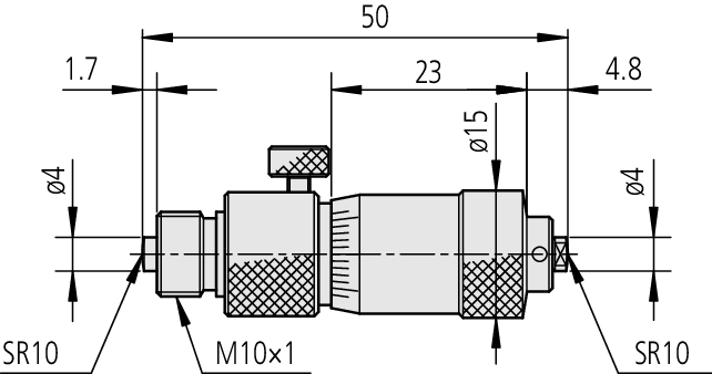 Stainless Steel Tubular Inside Micrometer