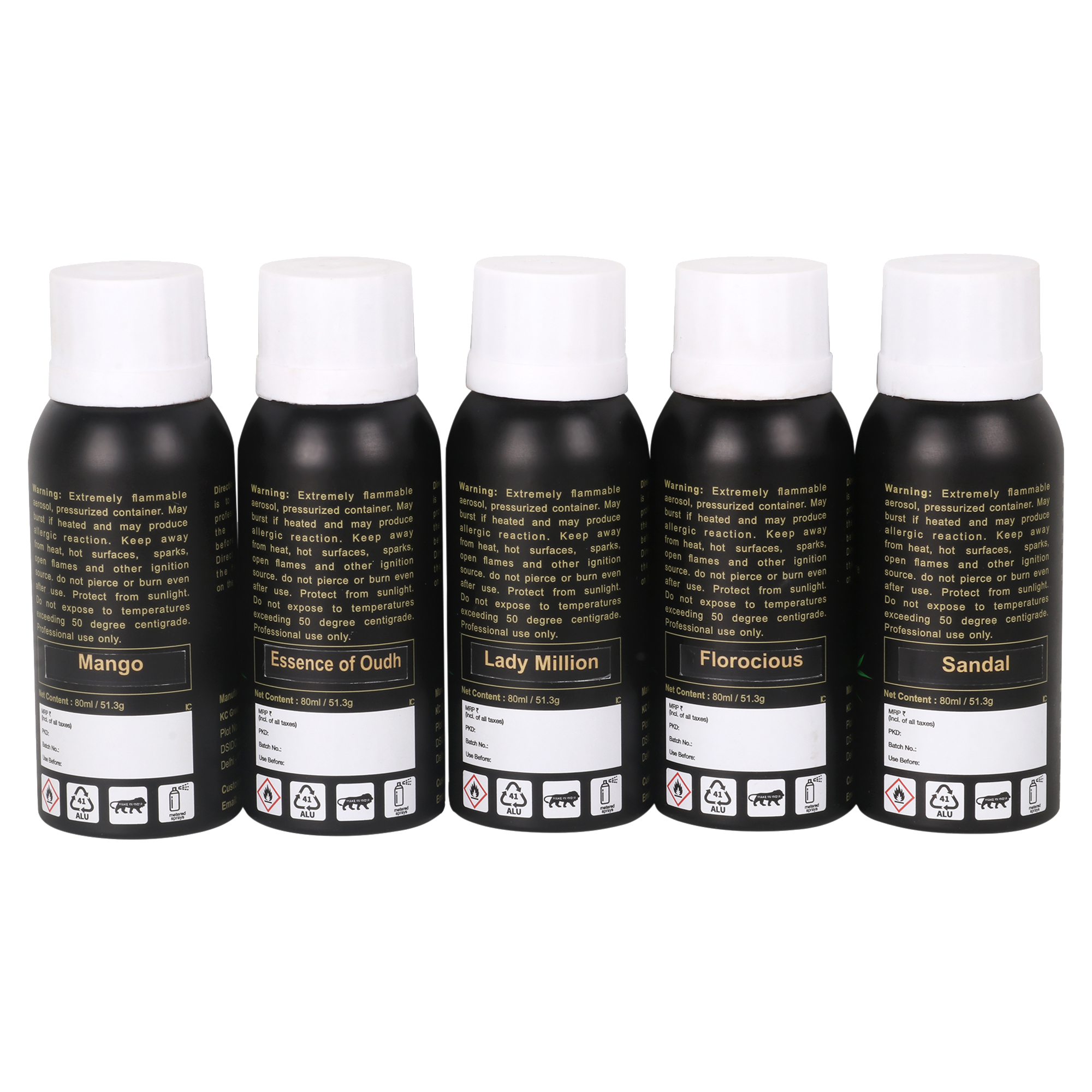 Aerosol Nanoburst Dispenser Refill - Aluminium 110ml | 20 Fragrance Options, Room Freshener, Elegant Black Finish