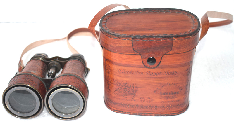 Brass Antique Binocular With Case