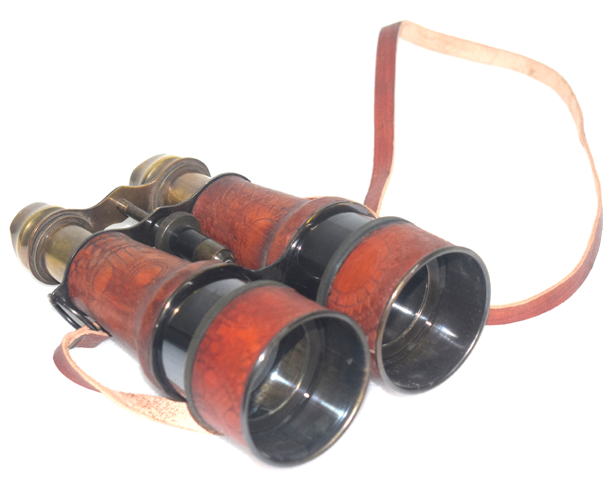Brass Antique Binocular With Case