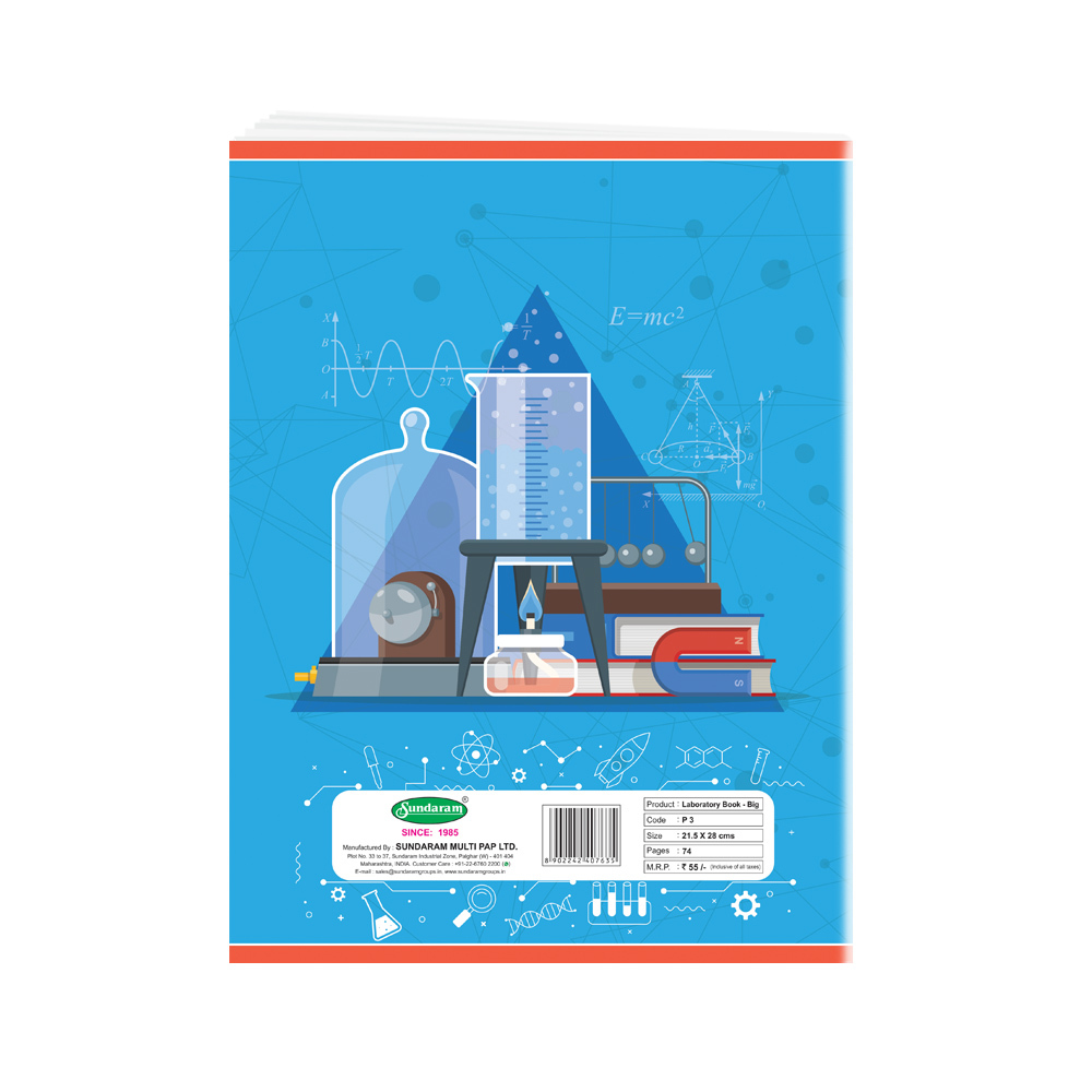 Practical Book - Big 74 Pages Center Stiched
