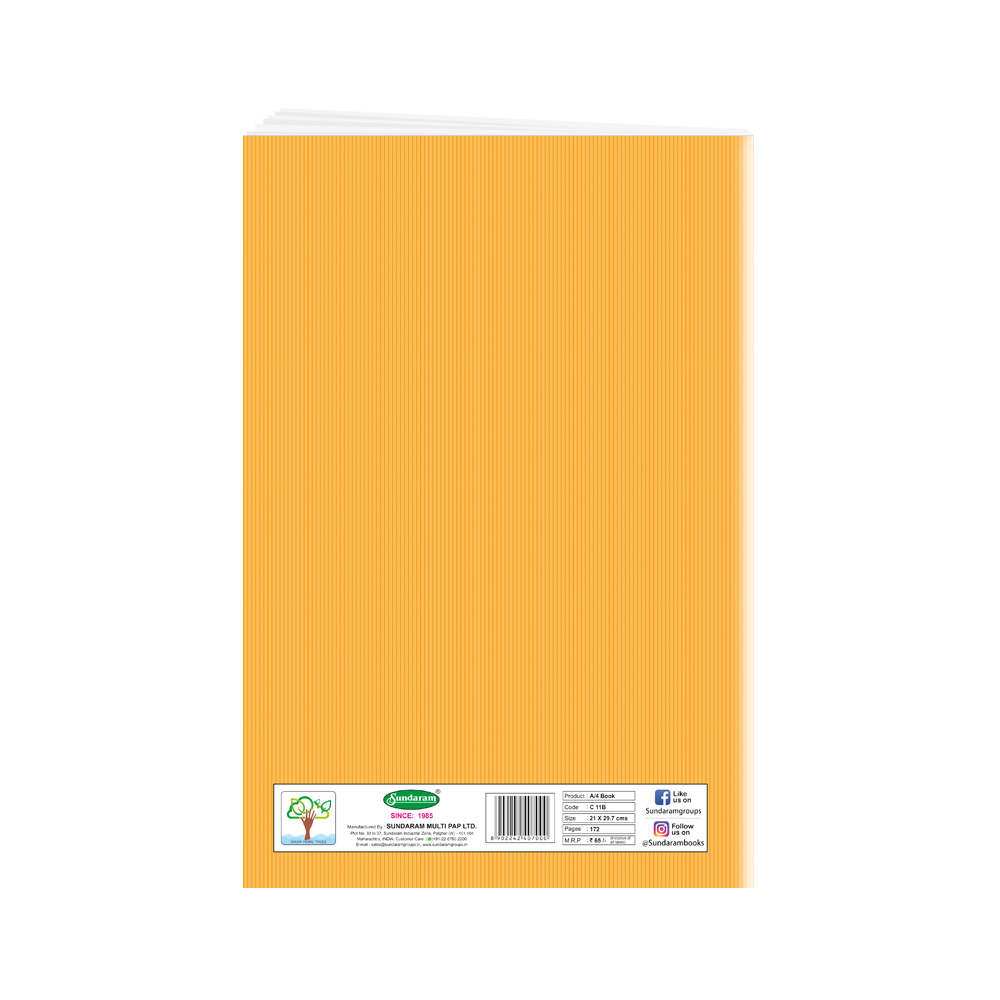 Brown A4 Book172 Pages Center Pinning