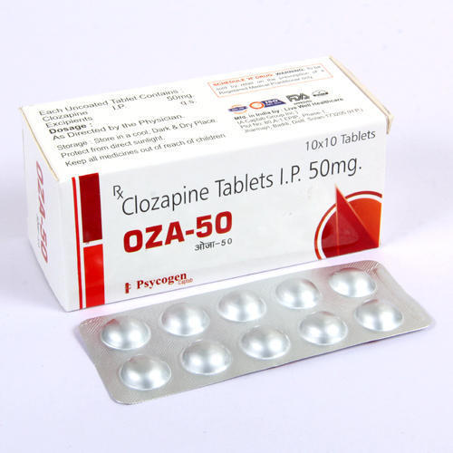 Clozapine Tablets - 25 Mg, Generic Medication For Adults And Teenagers, Store In Cool And Dry Place