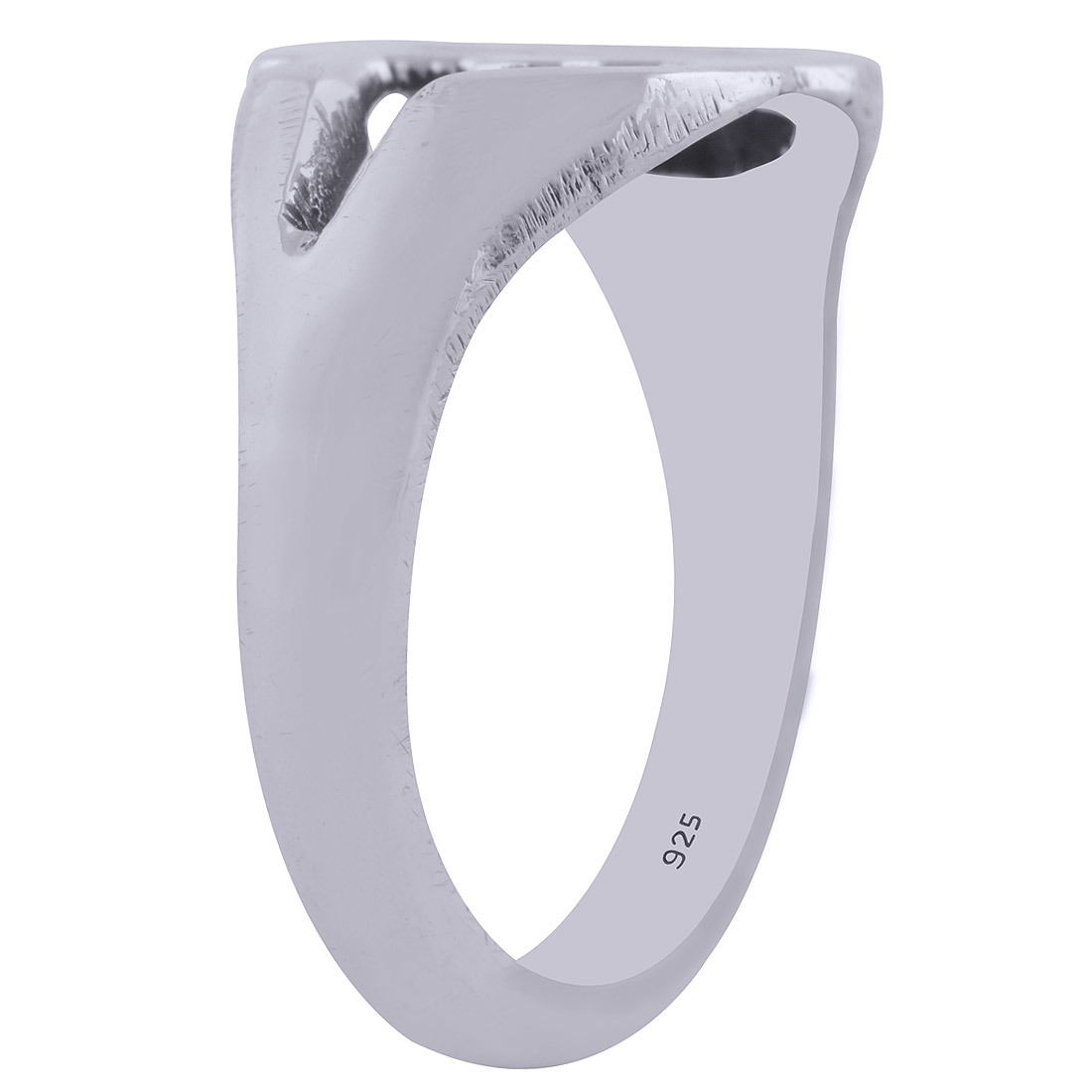 Om Plain 925 Sterling Solid Silver Handmade Ring Gender: Children