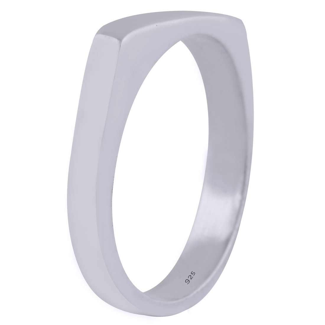 Flat Plain 925 Sterling Silver Handmade Ring - Length 5 Mm, Thickness 2 Mm | Perfect For Children, Men, Women - Ideal For Engagements, Anniversaries, Gifts, And Weddings