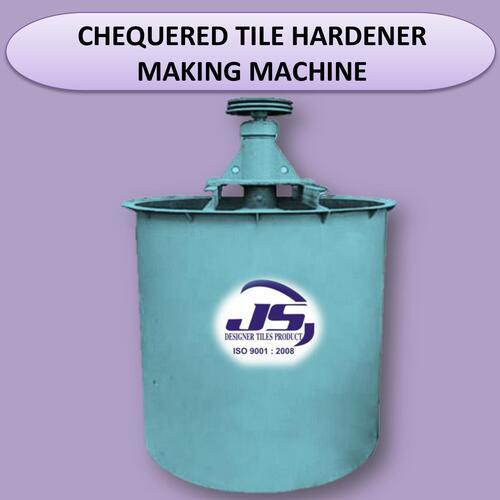 Chequered Tile Hardener Making Machine - Mild Steel Construction, 110-220 Volt Voltage | 1-Year Warranty, Non-Computerized, Blue Color