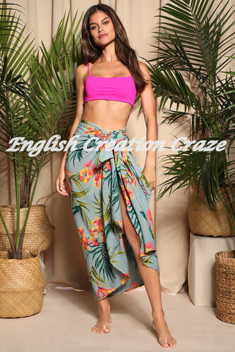 मल्टी कलर रेयन प्रिंटेड बीच सरोंग्स