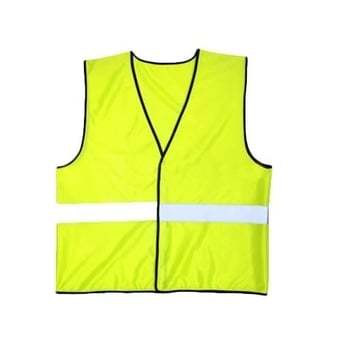 Organge Nylon Plain Reflected Safety Jacket