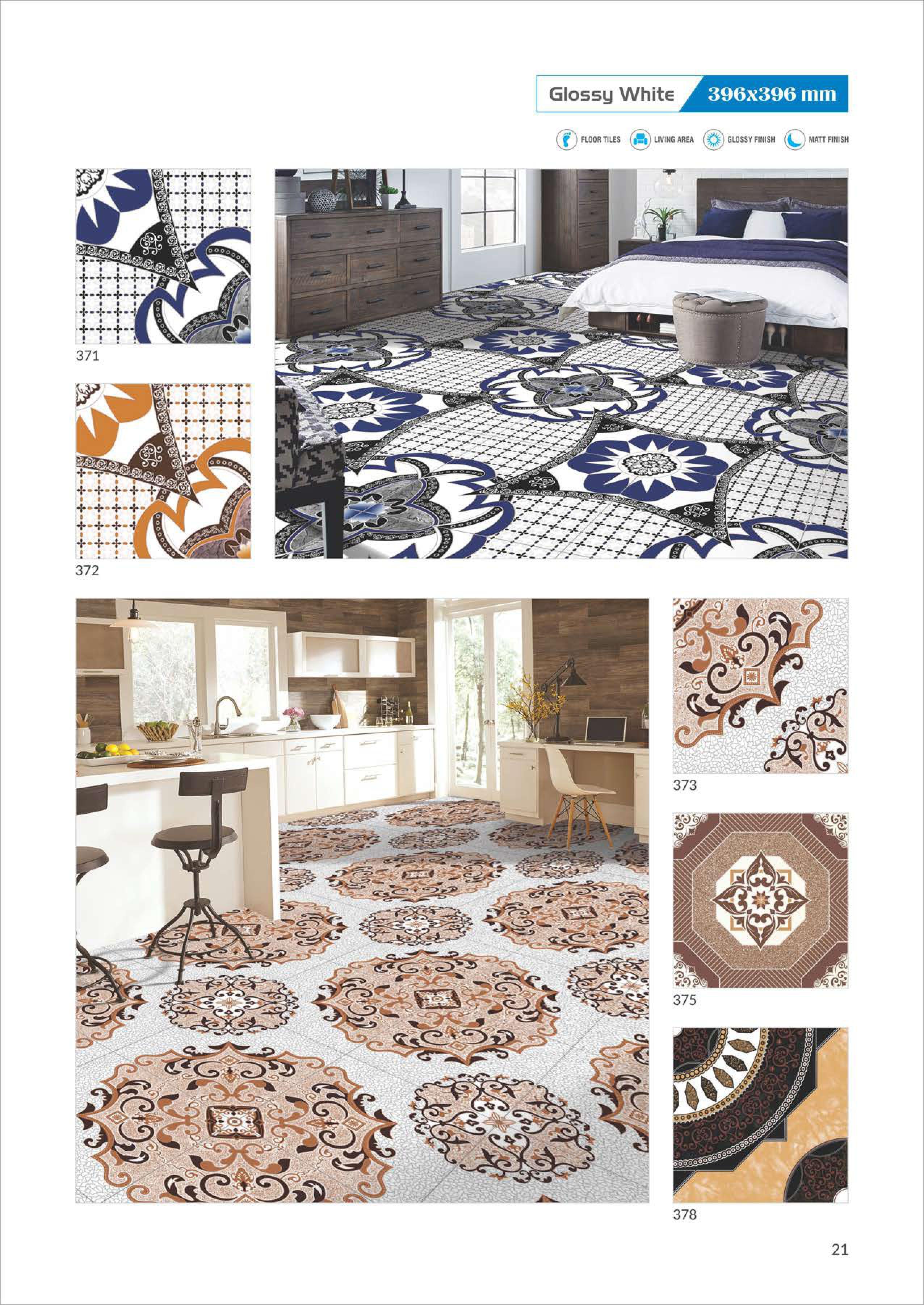 Any Color 40x40 Normal Digital Floor Tiles