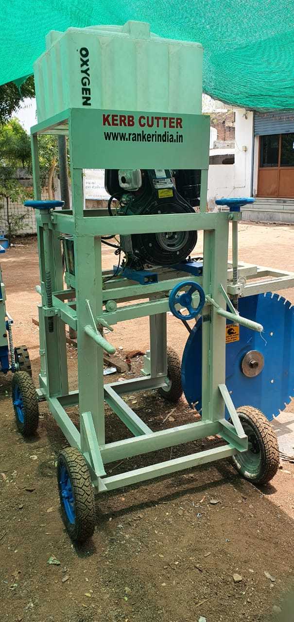 Curb Cutting Machine - Diesel Engine Power 5hp & 10hp, 20-32 Inch Blade Size | Semi-automatic, Air & Water Cooled, 9-15 Inch Cutting Depth, 3200 Rpm