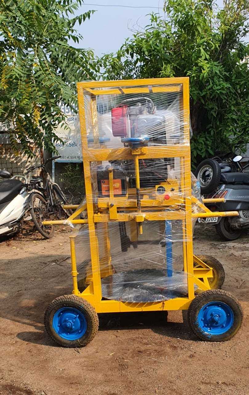 Curb Cutting Machine - Diesel Engine Power 5hp & 10hp, 20-32 Inch Blade Size | Semi-automatic, Air & Water Cooled, 9-15 Inch Cutting Depth, 3200 Rpm